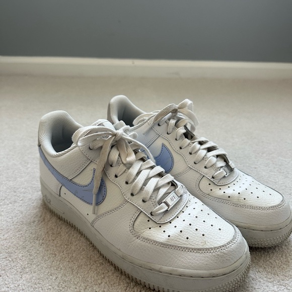 Nike Air Force 1 | Reflective Mini Swoosh | ‘07 | Women’s Size 9 | Light Blue | - Picture 5 of 6